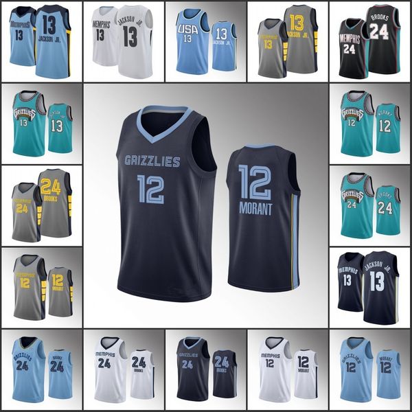 

jersey men memphis''grizzlies''basketball ja morant jaren jackson jr. dillon brooks jersey, Black