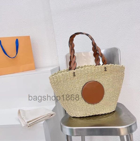 

22s designer bag sandbeach summer weave totes simple atmosphere women vacation new style high capacity shopping bags joker handbag shoulder