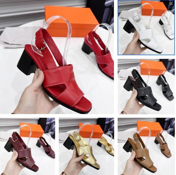 

sandals sandals sandal women slides chic outdoor shoes designer high heel calfskin leather lace up feminine elbe eris, Black