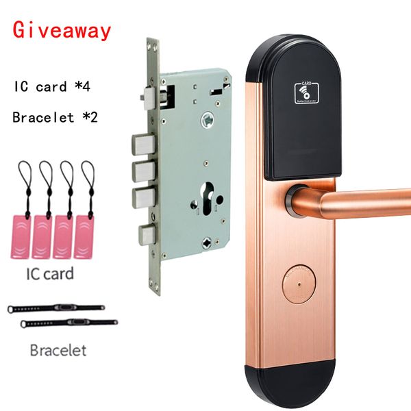 

l room swipe card door lock system t5577 key with 6068 mortise