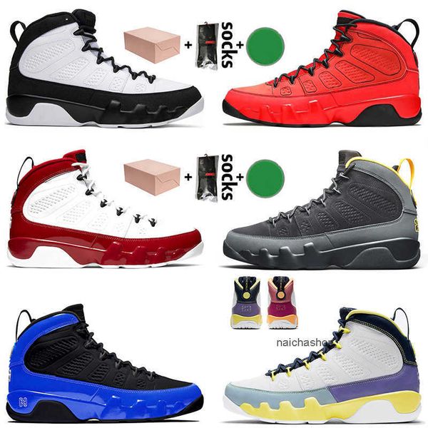 

shoes with box men women 9s basketball shoes jumpman 9 chile red university blue change the world sneakers oregon ducks trainers si og desig, Black