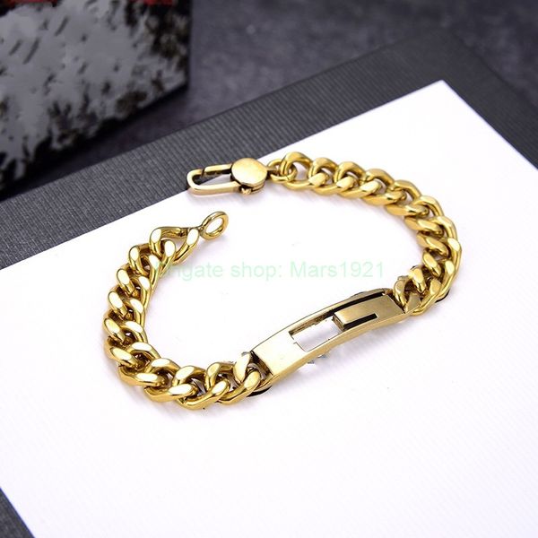 

identification 2023 popular new designer bracelet women's bracelet titanium steel fashion bracelet men's jewelry gift gold bracele, Black