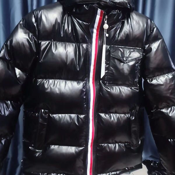 

mens designer jackets winter jacket womens parkas man coat fashion down jacket puffer leather hooded windbreakers thick warm coats, Black
