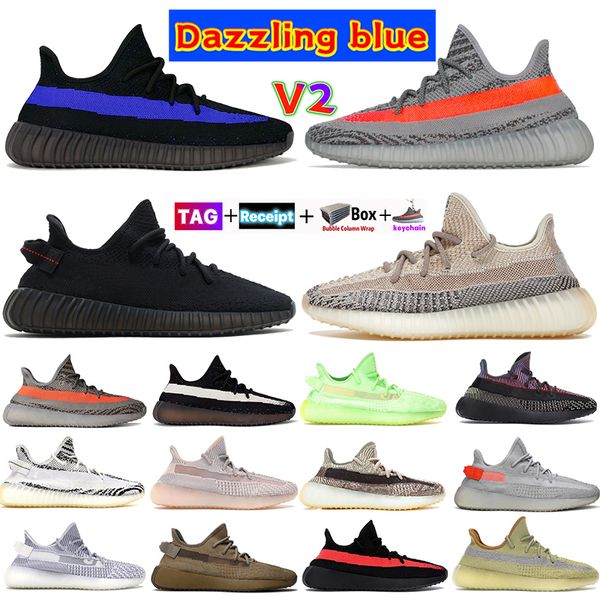 

designer v2 casual shoes kanyes men women marsh sneakers beluga reflective earth black red zebra dazzling blue cream white bred