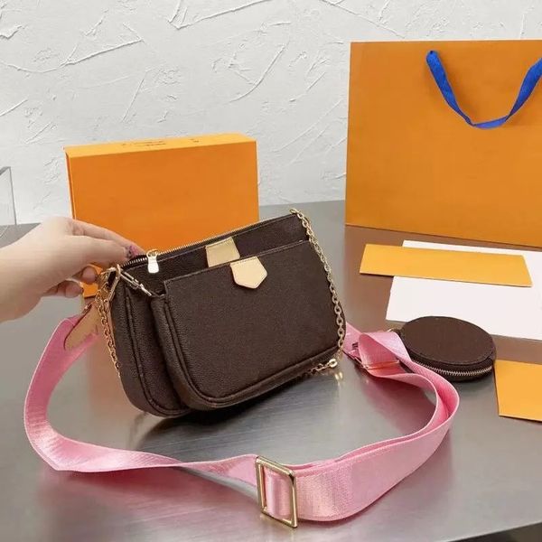 

pochette bag luxury designer favorite multi pochette women purse handbags leather shoulder messenger bag purses 3 piece sets djke