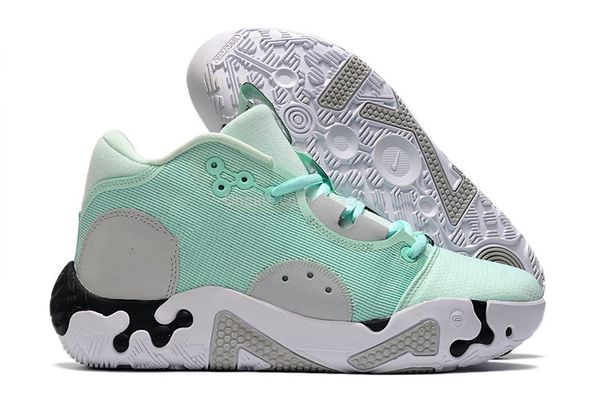 

pg 6 basketball shoes ep light green gray white dh8447 mens sneakers shoes size us 7-12 eub size 40-46