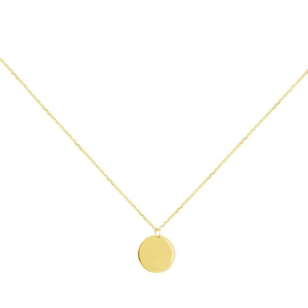 

pendant necklaces l round gold coin necklace for women girls 925 sterling sier 18k plated simple small fl moon minimalist amajewelry amrnx, Silver