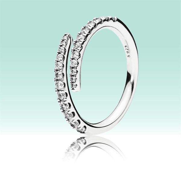 

new cz diamond luxury ring original logo box for pandora 925 sterling silver women wedding gift jewelry rings sets314m, Slivery;golden