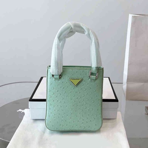 

cross body small tote women handbag ostrich pattern leather designer crossbody bags female hobo purses 20510