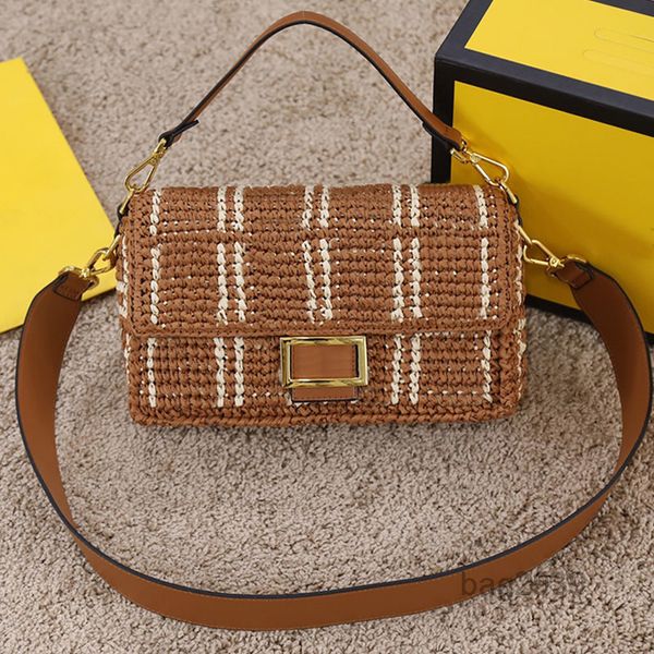 

evening bags baguette iconic weave crossbody bag handbags purse lafite grass leather handle strap gold hardware magnetic buckle