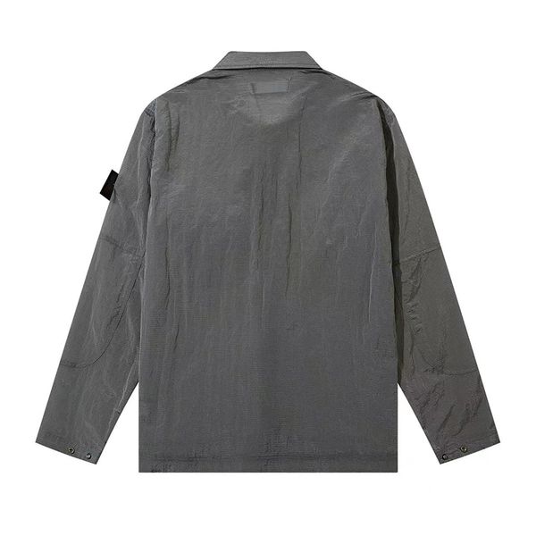 

nylon toney brand metal jackets coat functional shirt double pocket jacket reflective sun protection windbreaker jacket men size m-2xl 3xl4, Black;brown