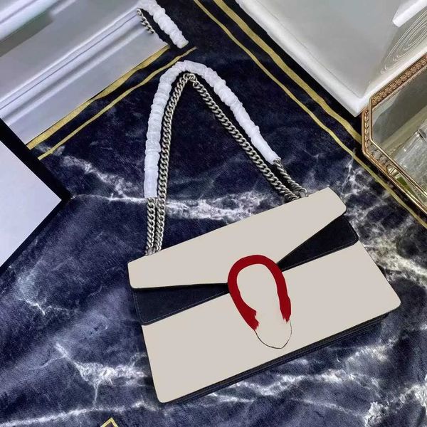 

classic luxury bag chain fashion 2021 plaid flower brand wallet vintage ladies brown leather handbag designer shoulder bag with box