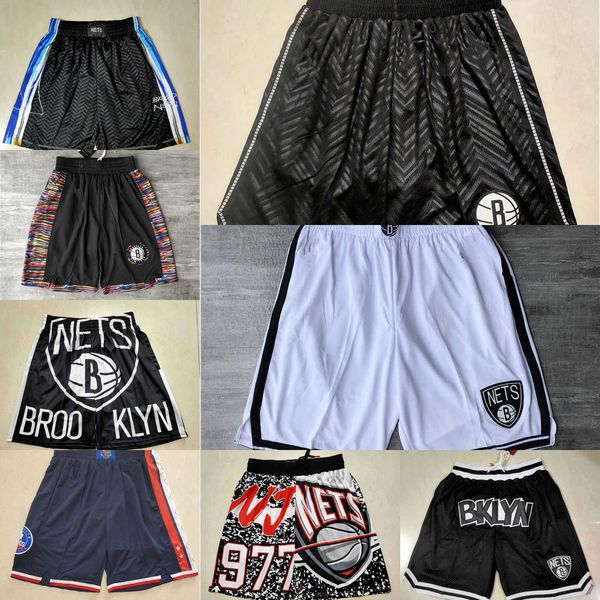 

basketball shorts brooklyn''nets''men throwback pocket, Black