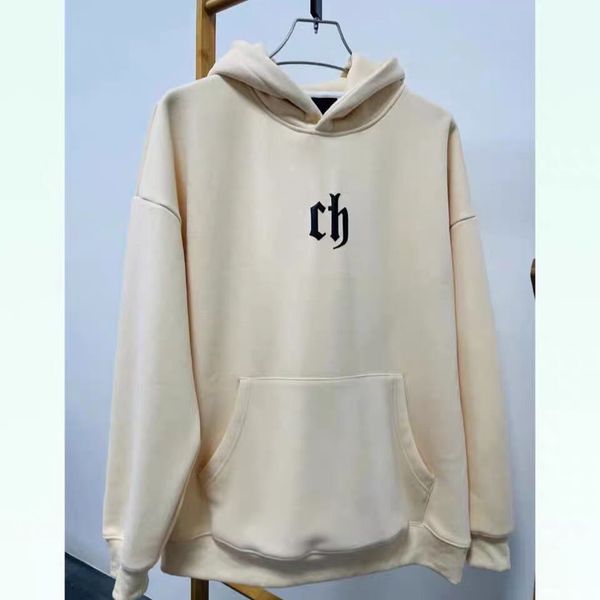 

22fw classic velvet vintage hoodie sweatershirt knitted hooded cat print loose style ch thicken jumper, Black