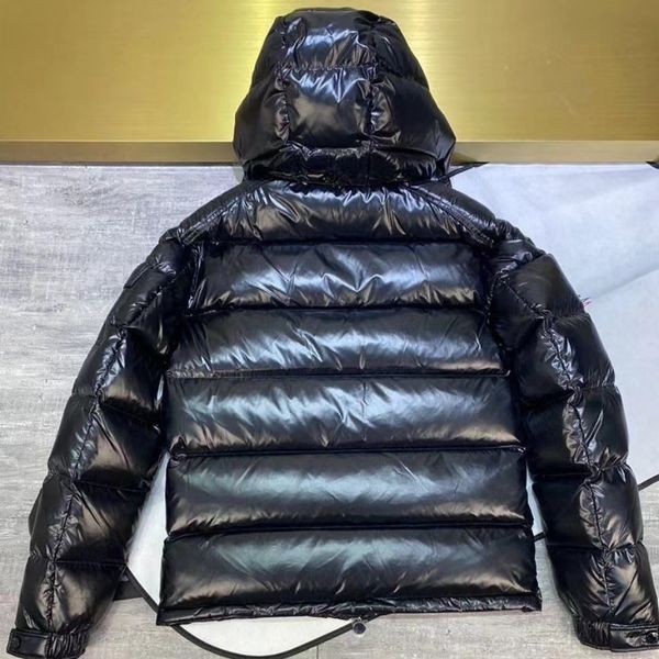 

mens designer jackets winter womens parkas man coat fashion down puffer leather hooded windbreakers thick warm coats, Black