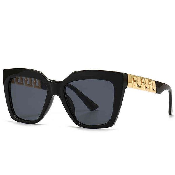 

sun glass new fashion large frame sunscreen women's myopia sunglasses sense popular women, White;black
