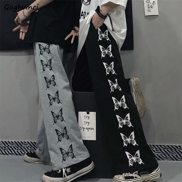 

women's pants capris pants women printed leisure chic couples trousers harajuku womens loose daily setreetwear hip-hop ins retro ulzzan, Black;white