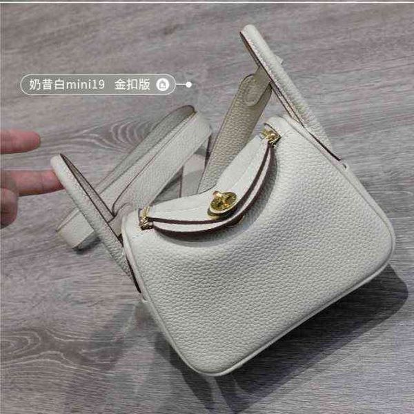 

bags herme crossbody lindys 2022 women's mini leather one shoulder messenger pillow versatile small doctor tide