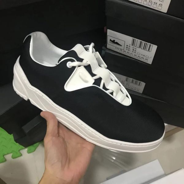 

roller shoes men designer shoes b17 sneaker black low calfskin canvas shoes new platform sneakers lace-up runner trainers us7-11
