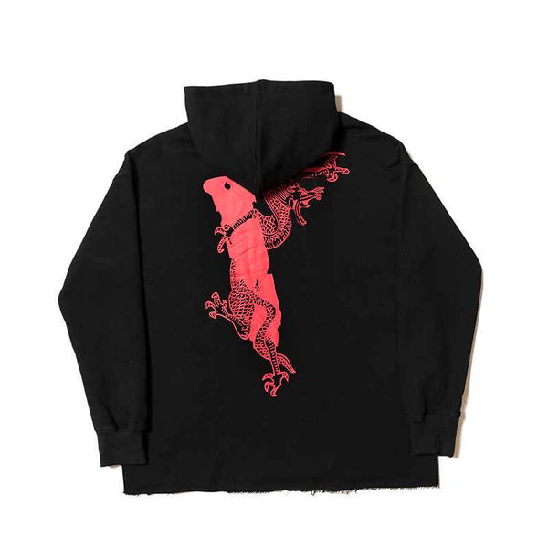 

mens hoodies hip hop dragon designer hoodie men black white men women sweatshirts size s-xl