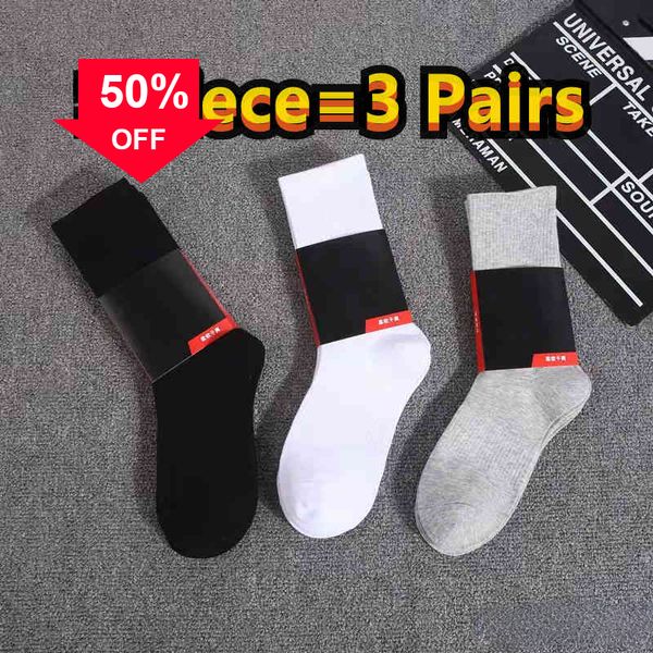 

men's socks mens women men cotton all-match classic ankle hook breathable black and white mixing football basketball sports sock 7mzm