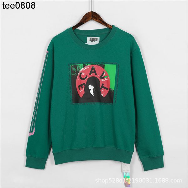 

men's boys and girls hoodies sweatshirts 2020 early autumn new high-quality fashion brand cavempt extinct portrait printed round neck s, Black