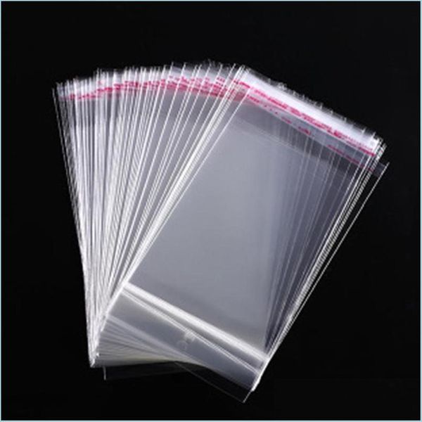 

jewelry pouches bags clear plastic adhesive self sealing jewelry accessories candy packing resealable gift cookie packaging bag drop dh64z, Pink;blue
