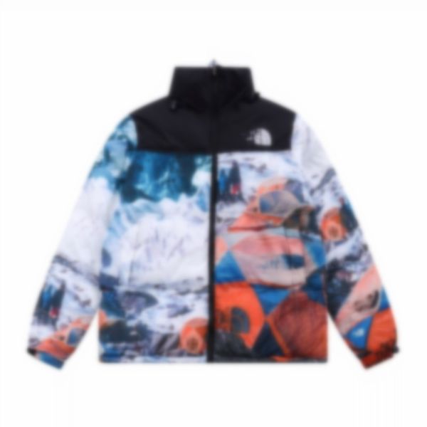 

mens parkas coat womens down jacket winter designer long sleeve warm 20ss black camouflage north starry print for lovers 02