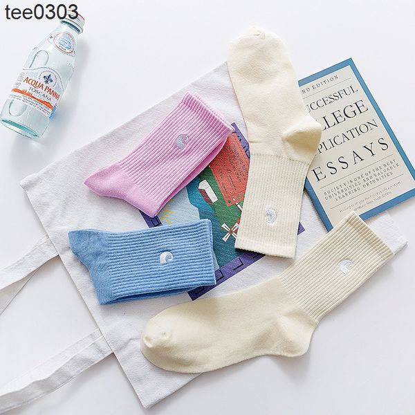 

men's socks fashion brand new carhrrt tooling kaha medium hose embroidered sports socks couples fashion stockings cotton socks, Black