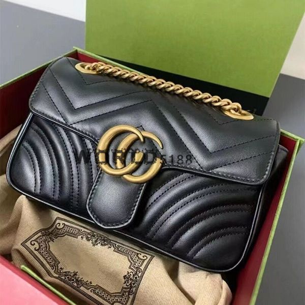 

women luxurys designers marmont womens bag bags 2023 shoulder handbag handbags classic leather gg heart style gold chain tote messenger