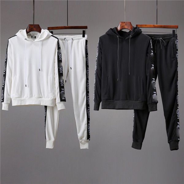 

men tracksuit sweat suit fashion sports mans women casual jackets tracksuits jogger outer garment pants set mens jacket, Gray
