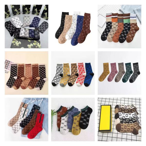 

sjb 2022 luxury stocking designer mens womens socks op09 wool stockings senior streets comfortable knee leg sock, Black