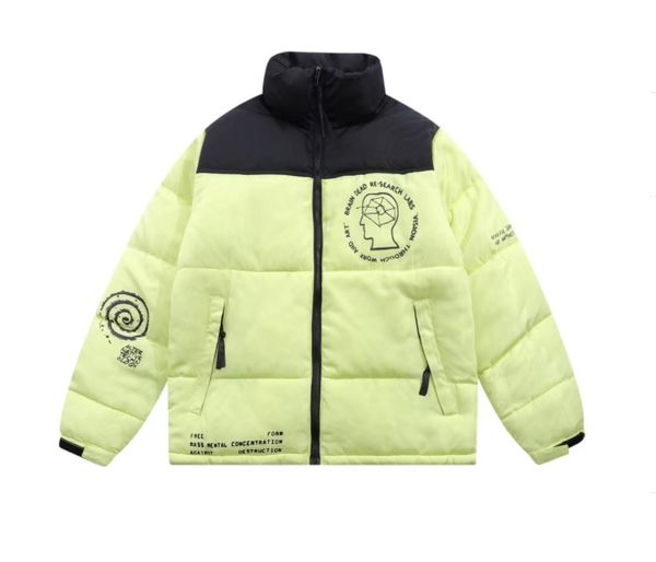 

mens down jacket windbreak designer men winter coats blue parkas puffer jackets zipper stand collar christmas womens coat parka warm embroid, Black