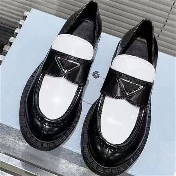 

women dress shoes casual low-social chunky wedding party design business formal loafer size 35-41, Black