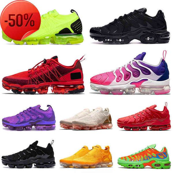 

2021 tn plus size us 13 run utility 2019 cpfm mens womens moc fly knit running shoes trainers outdoors sports sneakers eur 47, Black