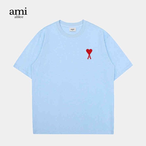 

ammi's mens women designers t-shirts ablee short sleeve t-shirt men's and women's sexless 2022 new love flagship store loose, White;black