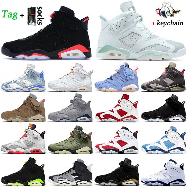 

jumpman 6 6s basketball shoes fashion women mens washed denim cactus jack british khaki black infrared unc red oreo bordeaux georgetown carm