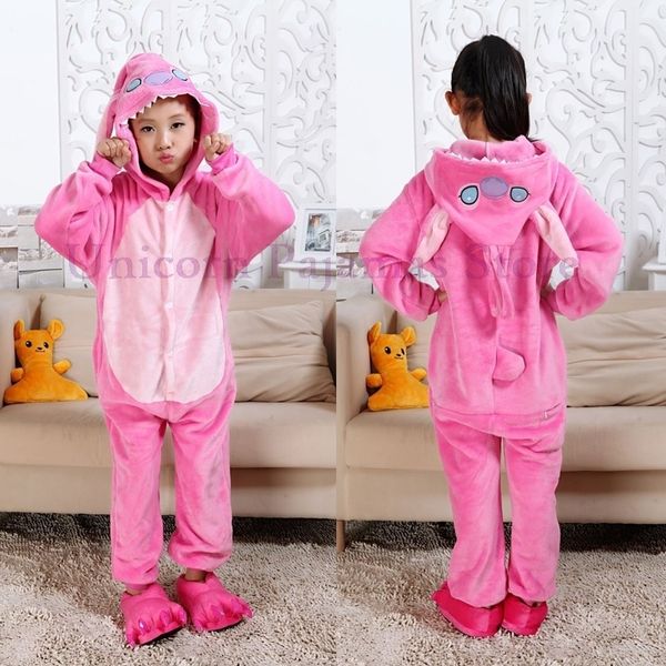 

pajamas baby girl pink stitch kigurumi pajamas unicorn totoro panther panda pyjamas sleepwears anime cosplay costumes kids onesie pijama 220, Blue;red