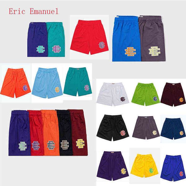 

men's t-shirts brand short eric emanuel ee basic short mens womens designers fitness shorts mesh breathable beach pants sports series b, White;black