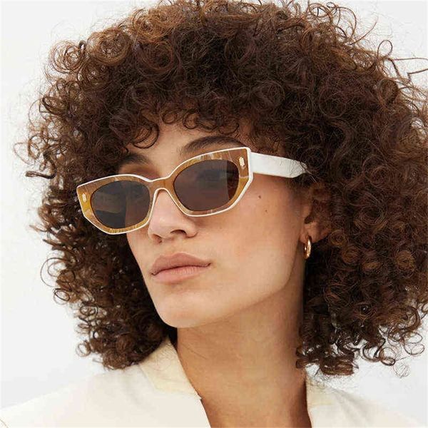

sun glass new fashion sunscreen small frame women's eye sunglasses advanced sense popular women, White;black