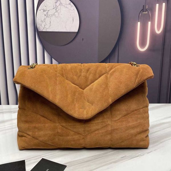 

5a quality factory sell denim jeans shoulder flap bags women's frosted cowhide strap heavy chain crossbody bag designer