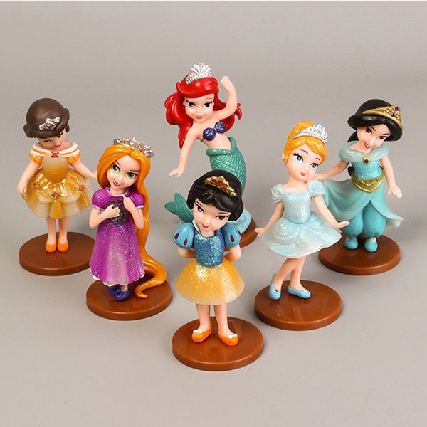 

disney genuine authorized dolls & accessories animation surrounding princess small model family decoration decoration holiday gift daily sur