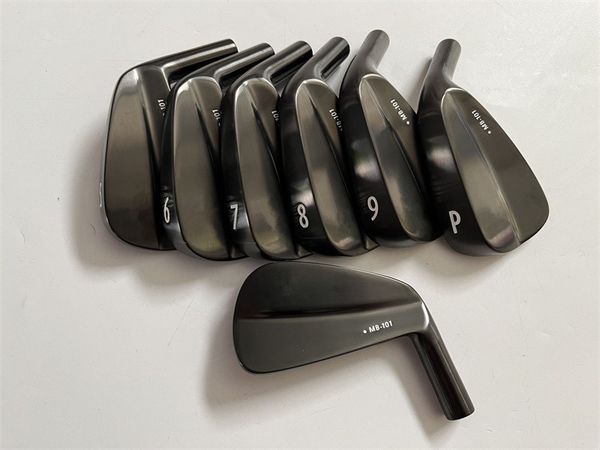 

brand new mb-101 iron set mb-101 golf forged irons black golf clubs 4-9p r/s flex steel shaft with head cover
