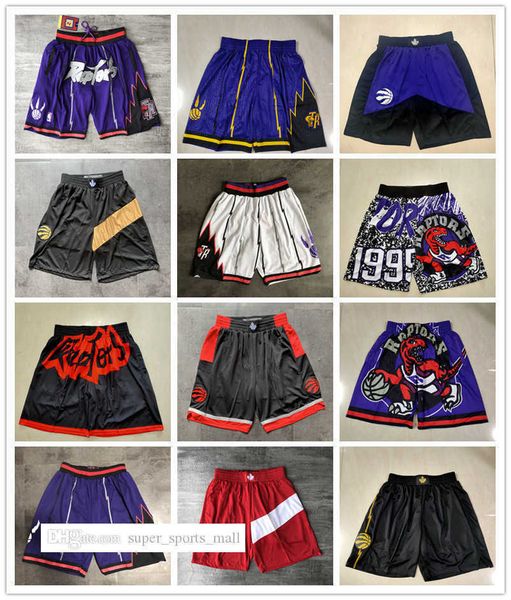 

toronto''raptors''men retro basketball shorts pocket size s-2xl, Black