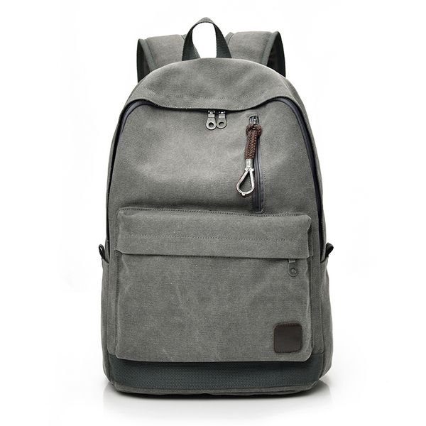 

women men canvas backpacks large school bags for teenager boys girls travel lapbackbag mochila rucksack grey