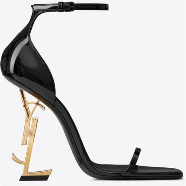 

women's handmade fashion shoes sandals cut-out slingback open-toe summer 11cm high heel party prom size35-40321v, Black