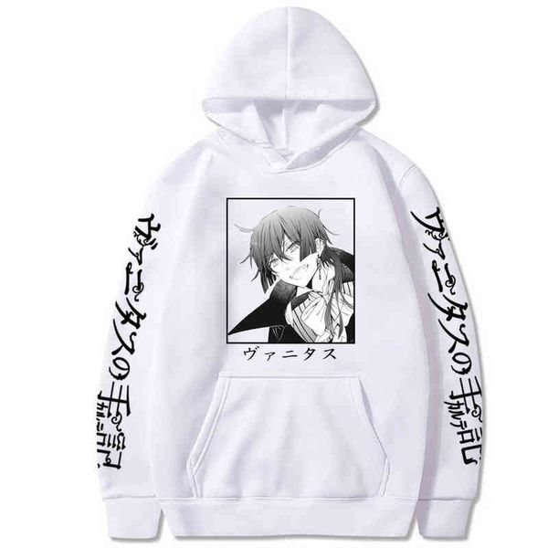 

men's hoodies sweatshirts 2021 anime the case dy of vanitas printed hoodie sweatshirt long sleeve pullover casual g220916, Black