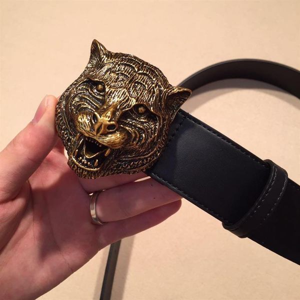 

luxury designer belts fashion tiger buckle belt mens womens belt ceinture optional attribute 283p, Black;brown