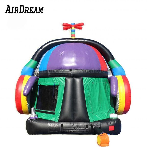 

inflatable bouncers party theme rainbow colorful inflatable disco dancing music dome bouncy castle jumping bouncer 4m