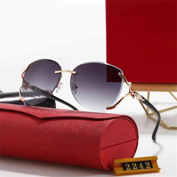 

stylish super a-level cut frameless style sunglasses with vintage female and male designer oculos de sol, White;black